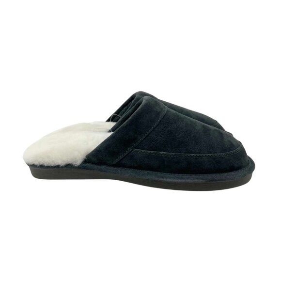 Nuknuuk Men's Charcoal Leather Slippers / Various Sizes - Picture 3 of 6